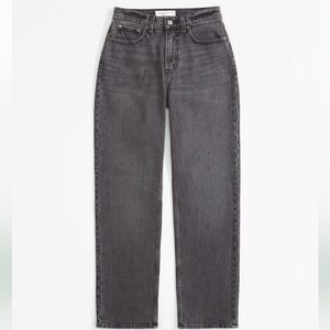 Abercrombie & Fitch Women's vintage straight High Rise Jeans - Dark Gray - 29L